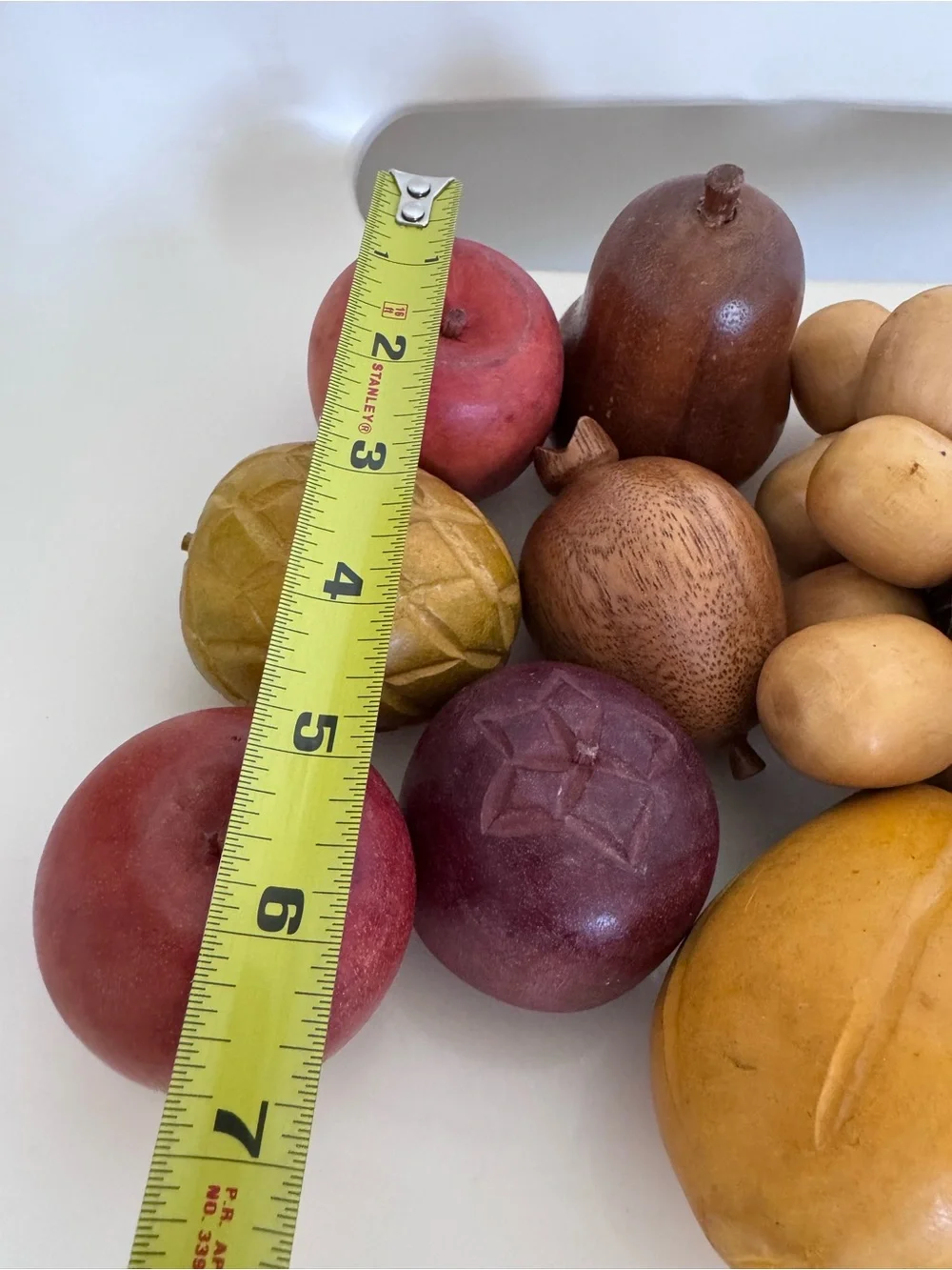Vintage Wood Fruit Bowl Set Rustic Luxe Artisan Curated Heirloom Kitchen Decor